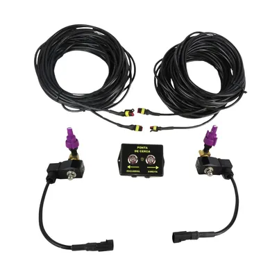 KIT PONTA CERCA BARRA 12V PULVERIZADOR AGRICOLA E BICO LILÁS