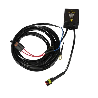 KIT FAROL LUZ LED AZUL UNIVERSAL PULVERIZADOR NOTURNO BLUE