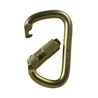 MOSQUETÃO AÇO D ASSIMETRICO 45KN - TRAVA DUPLA AUTO - CE EN NBR - FOR ROPE - imagem 3