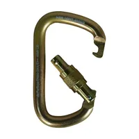 MOSQUETÃO AÇO D ASSIMETRICO 45kN - TRAVA ROSCA - CE EN NBR - FOR ROPE - imagem 2