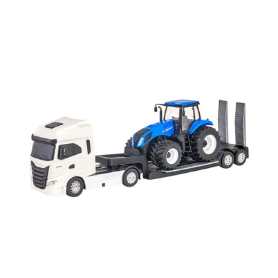 CAMINHAO E TRATOR NEW HOLLAND T8 BRINQUEDO 1/30