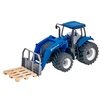 TRATOR NEW HOLLAND T8 C/ EMPILHADEIRA BRINQUEDO 677 - imagem 1