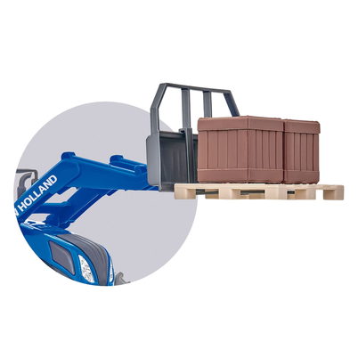 TRATOR NEW HOLLAND T8 C/ EMPILHADEIRA BRINQUEDO 677