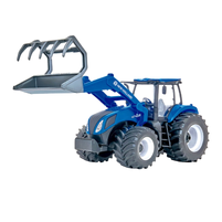 TRATOR NEW HOLLAND T8 C/ GARFO BRINQUEDO 676 - imagem 1