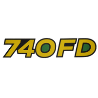2X DECALQUE PLATAFORMA JOHN DEERE DRAPER 740 FD HXE118843 - imagem 1