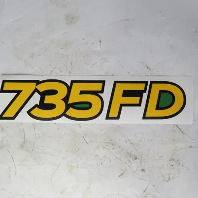 2X DECALQUE PLATAFORMA JOHN DEERE DRAPER 735 FD HXE118842