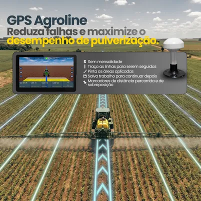 GPS AGRÍCOLA PARA PULVERIZADOR PLANTADEIRA AGROLINE