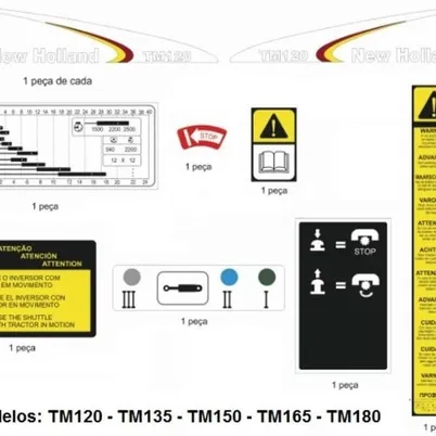JOGO DECALQUE TM 135 - TM135