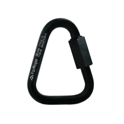 MALHA RÁPIDA DELTA AÇO - PRETO 8mm 25kN CE EN - FOR ROPE ®