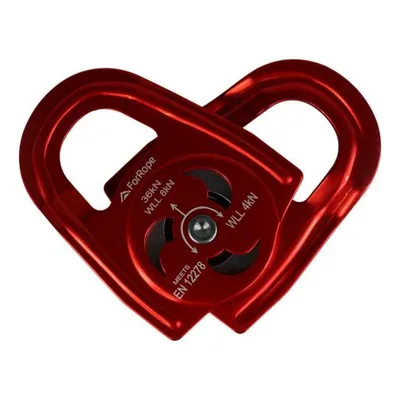 POLIA SIMPLES ALUMINIO 36KN - C/ PLACAS OSCILANTES E ROLAMENTO - FOR ROPE