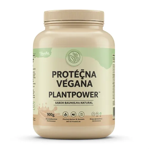 Proteína Vegana PlantPower 900g - GreenFuel (Sabor Baunilha Natural)