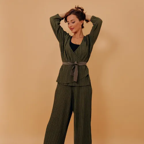 Calça Pantalona Linho Chic