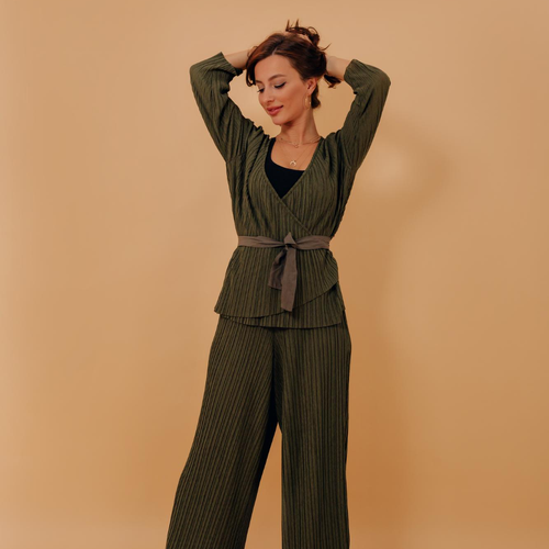 Calça Pantalona Linho Chic
