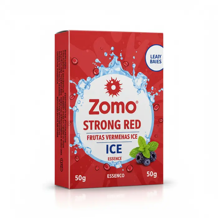 Essência para Narguilé Zomo Strong Red 50g – Frutas Vermelhas Ice