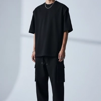 Camiseta Masculina Oversized Essential Black Premium - imagem 3
