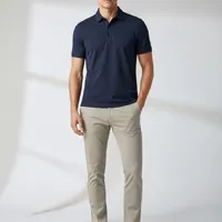 Polo Masculina Slim Fit Navy Elegance Premium - imagem 3