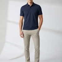 Polo Masculina Slim Fit Navy Elegance Premium - imagem 3