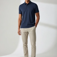 Polo Masculina Slim Fit Navy Elegance Premium - imagem 4