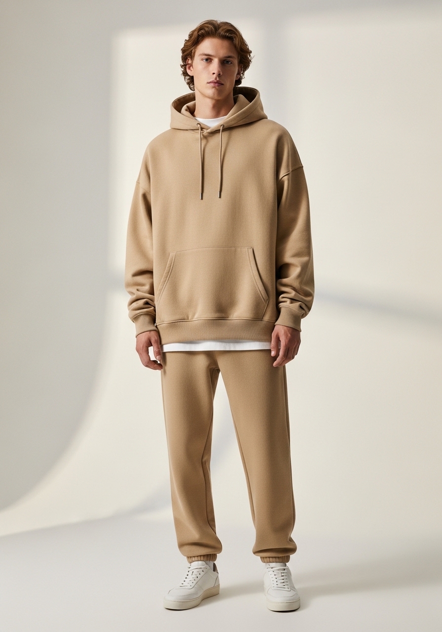 Moletom Masculino Oversized Heavyweight Sand Urban