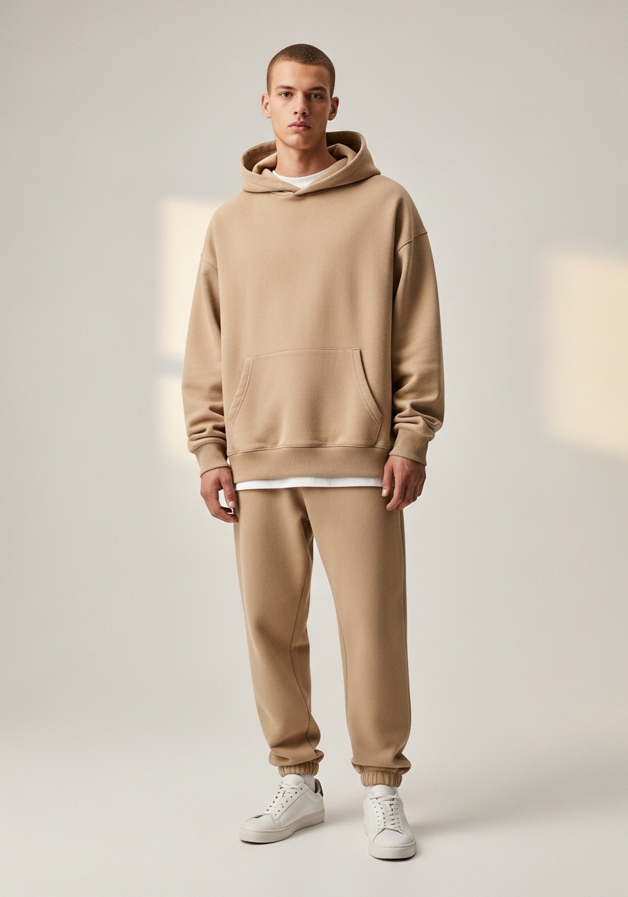 Moletom Masculino Oversized Heavyweight Sand Urban