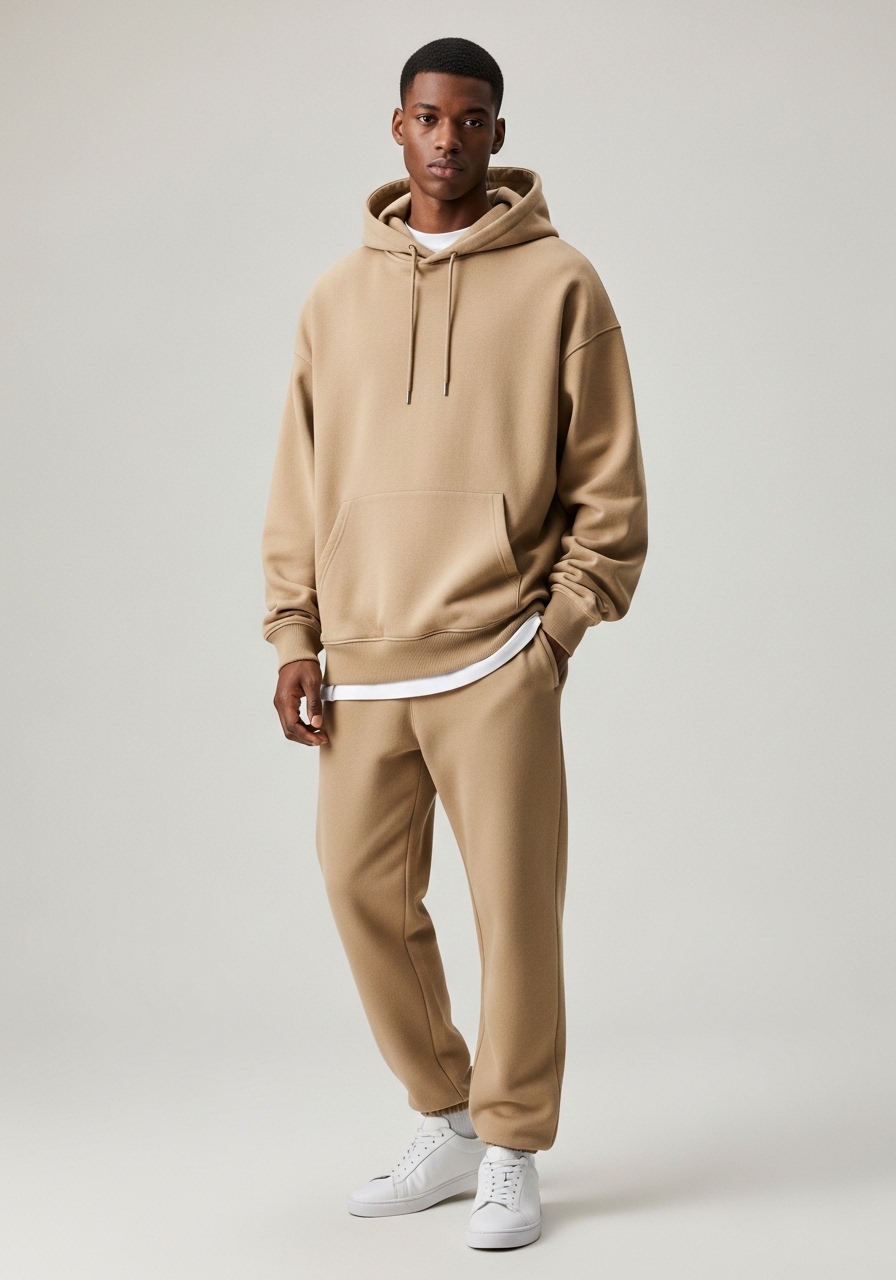 Moletom Masculino Oversized Heavyweight Sand Urban