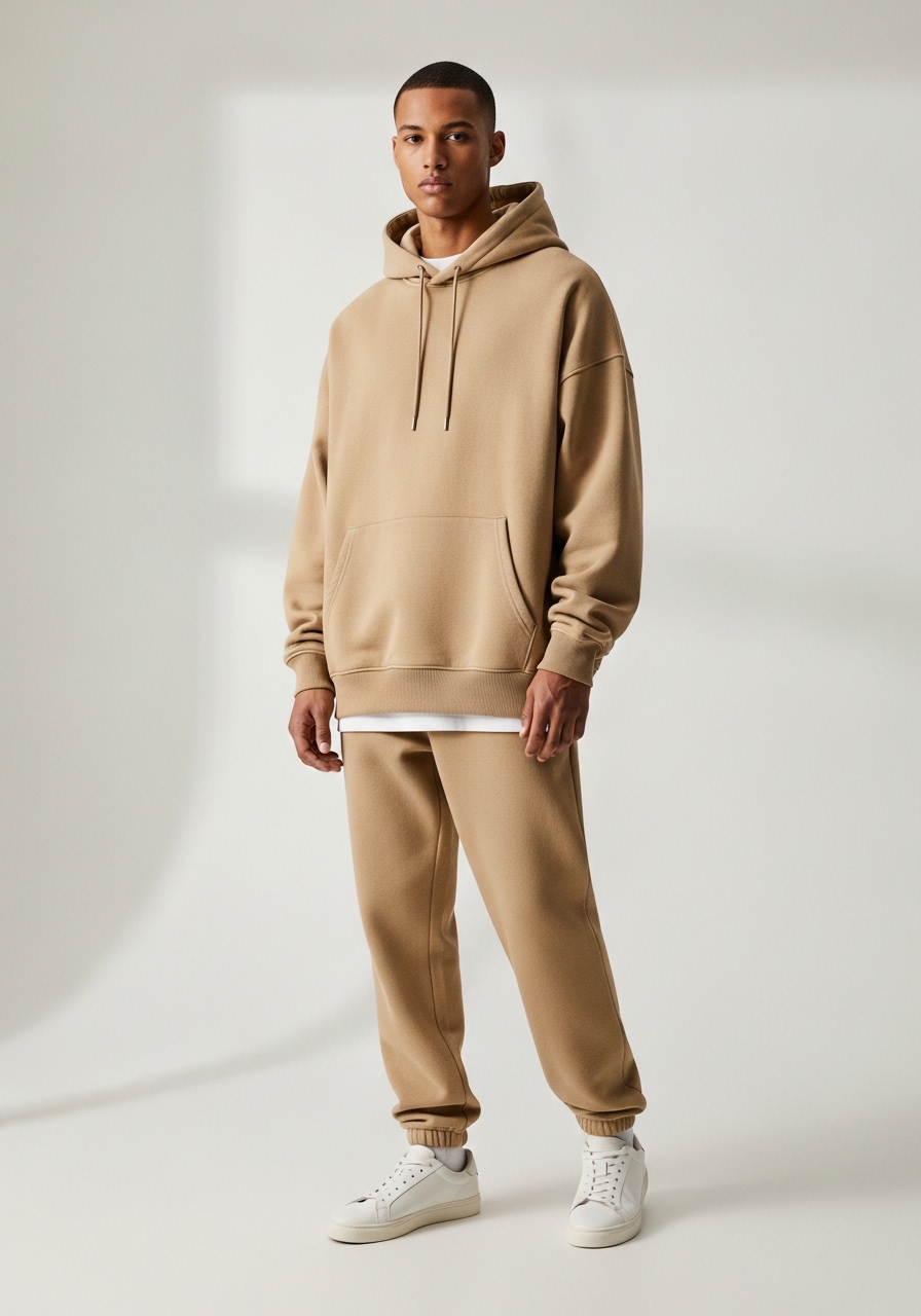 Moletom Masculino Oversized Heavyweight Sand Urban