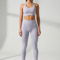 Conjunto Fitness Feminino Textured Sculpt Lavender Move - imagem 3