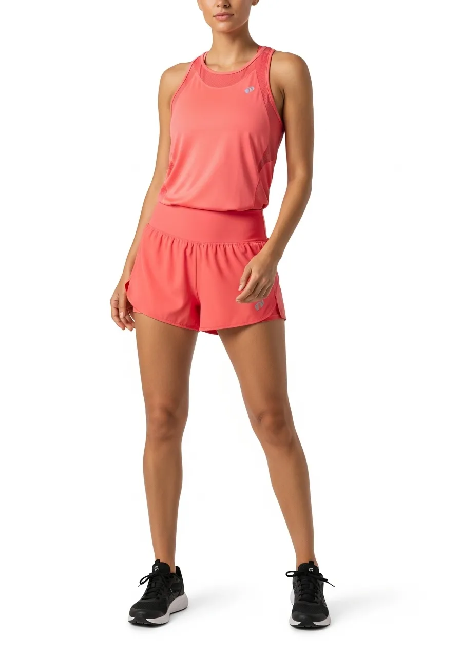 Short Fitness Feminino Running Active Coral