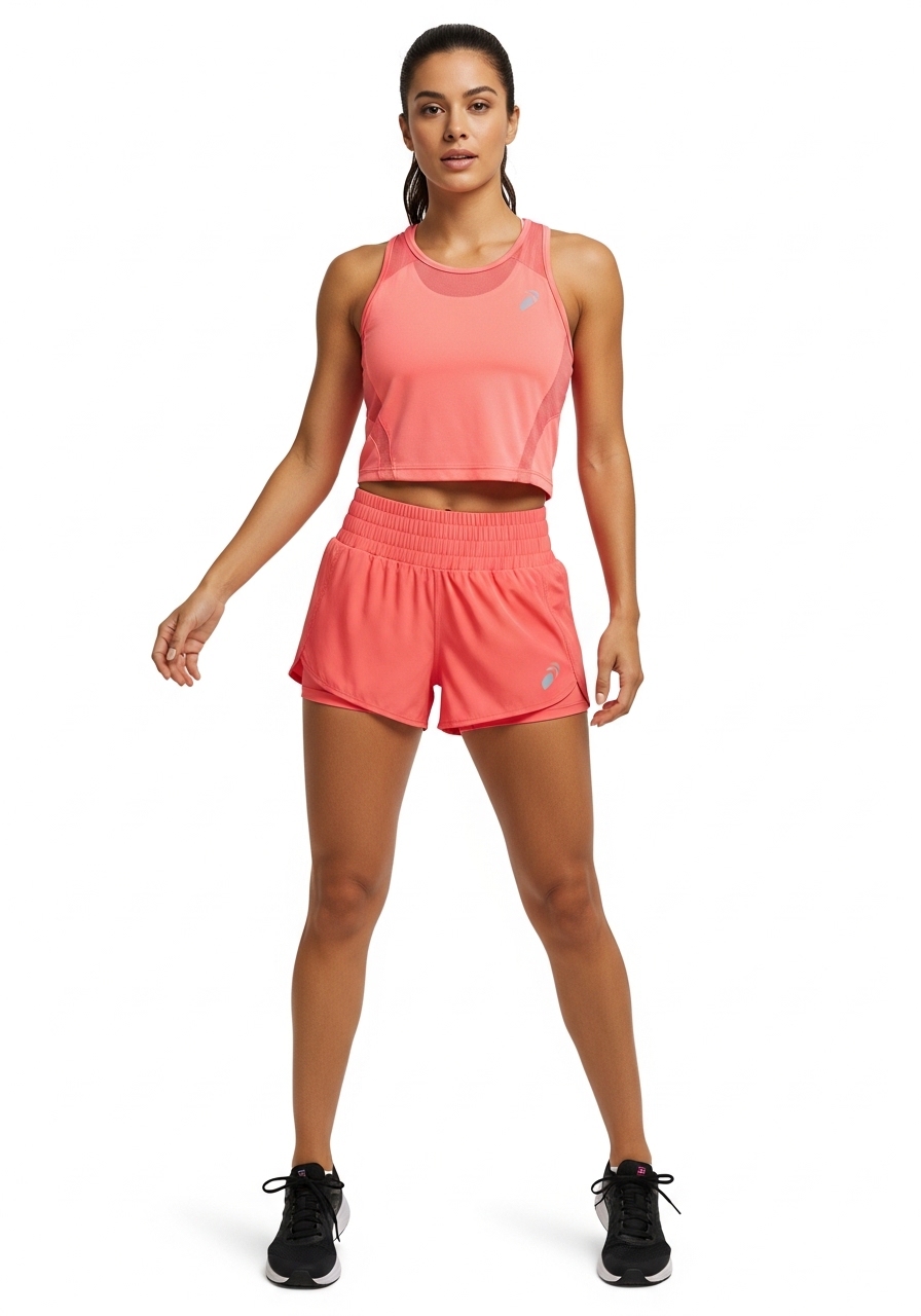 Short Fitness Feminino Running Active Coral