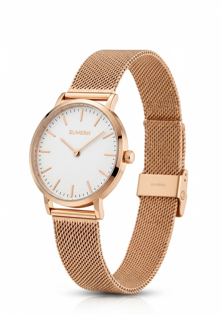 Relógio Feminino Rose Gold Elegance Slim