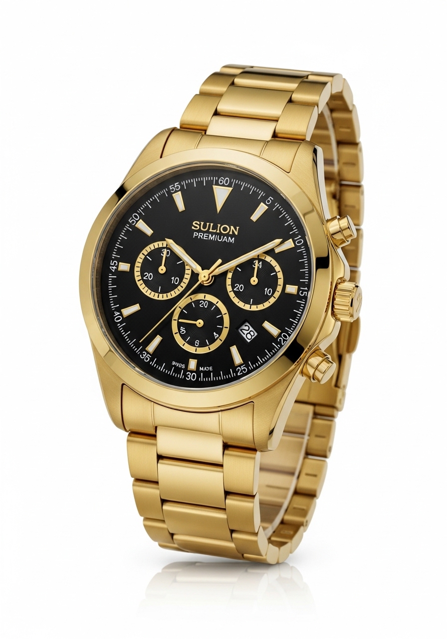 Relógio Masculino Golden Chronograph Prestige