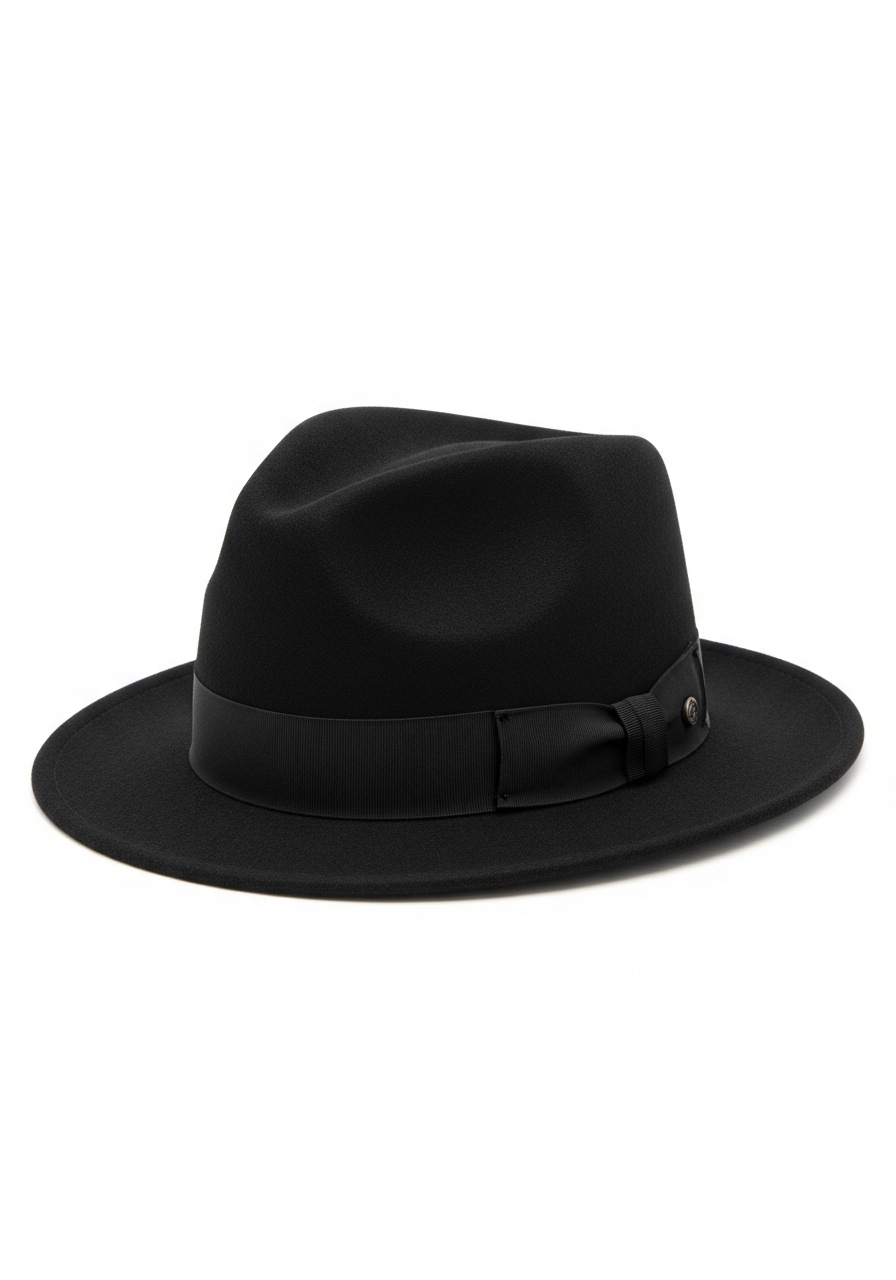 Chapéu Fedora Classic Noir Premium