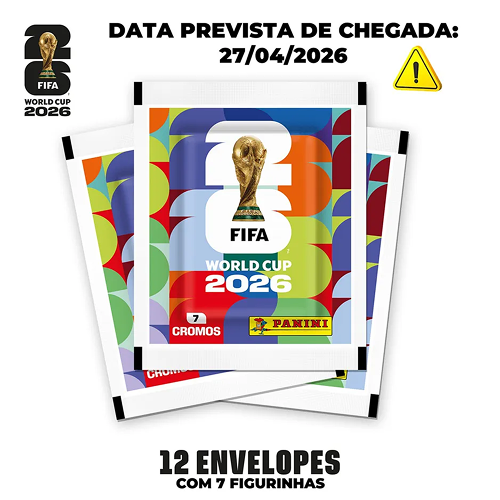 BLISTER PANINI FIGURINHA COPA DO MUNDO 2026 C/12 ENV