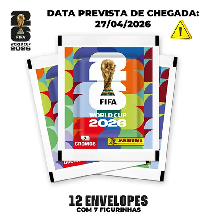 BLISTER PANINI FIGURINHA COPA DO MUNDO 2026 C/12 ENV
