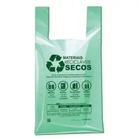 Sacola Plástica Biodegradável Verde 48x55 - imagem 1