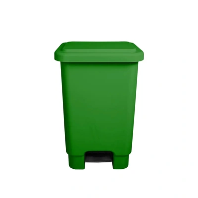 Lixeira Com Pedal  15 Litros Verde