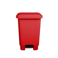 Lixeira Com Pedal  25 Litros  VERMELHA - imagem 1