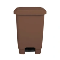 Lixeira Com Pedal  50 Litros  MARROM - imagem 3