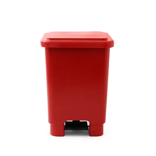 Lixeira Com Pedal 100 Litros Vermelha