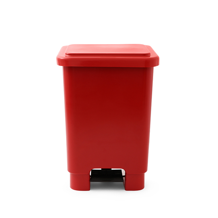 Lixeira Com Pedal  100 Litros  VERMELHA