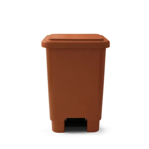 Lixeira Com Pedal 100 Litros Marrom