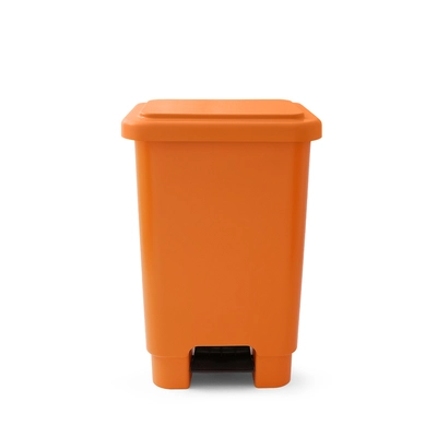 Lixeira Com Pedal 100 Litros Laranja