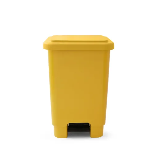 Lixeira Com Pedal 100 Litros Amarela