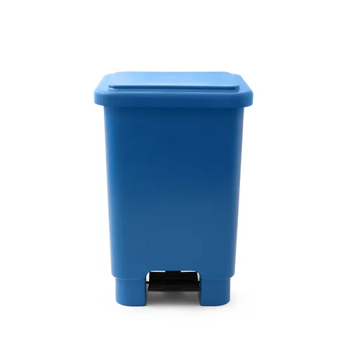 Lixeira Com Pedal 100 Litros Azul