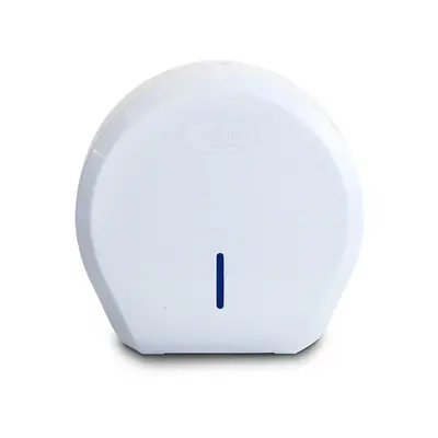 Dispenser para Papel Higiênico Rolão 300/500m Cinza/Branco - New Classic Nobre