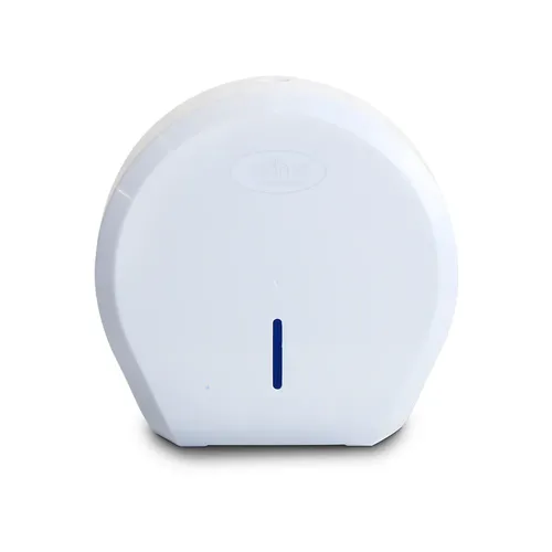 Dispenser para Papel Higiênico Rolão 300/500m Cinza/Branco - New Classic Nobre