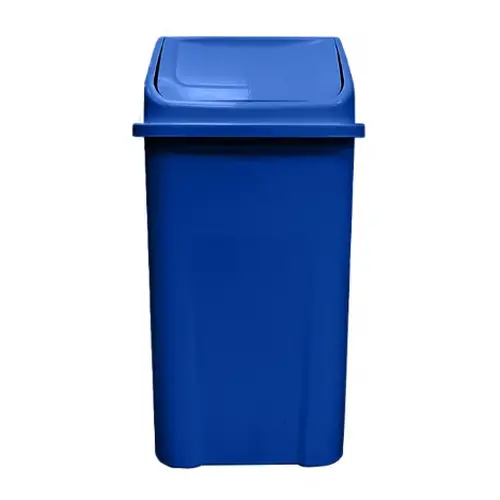 Lixeira Plástica Basculante injetada 60 Litros - AZUL