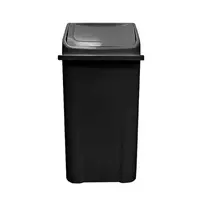 Lixeira Plástica Basculante injetada 60 Litros - PRETA - imagem 1