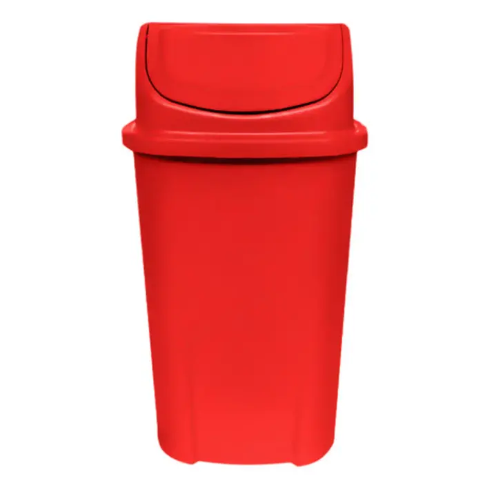 Lixeira Plástica Basculante injetada 60 Litros - VERMELHA