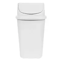 Lixeira Plástica Basculante injetada 60 Litros - BRANCA - imagem 1